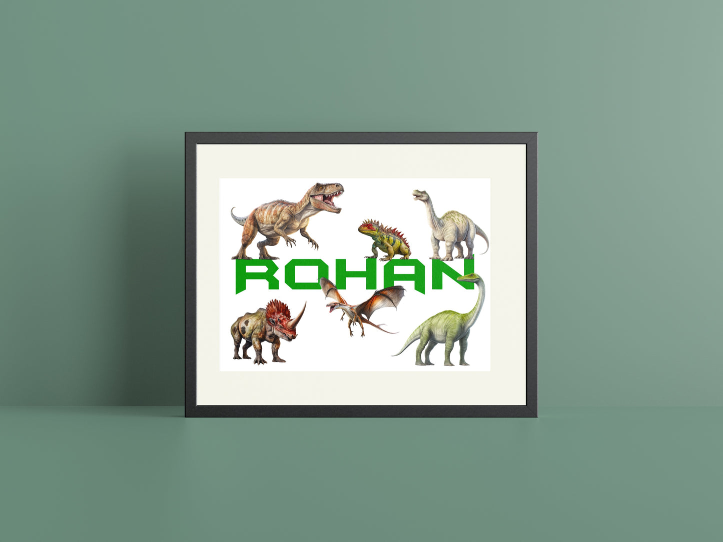 Personalised Dinosaur Print