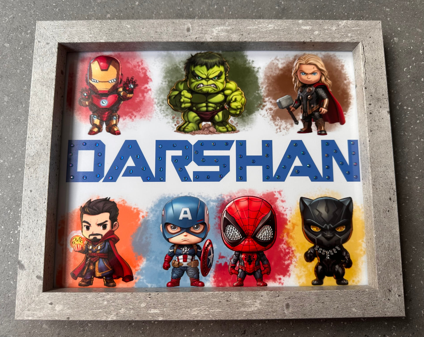 Personalised Superheroes Print