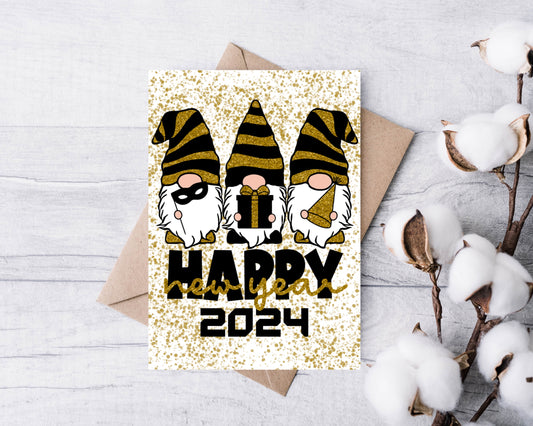 Personalised Happy New Year Card - Cute Gonks