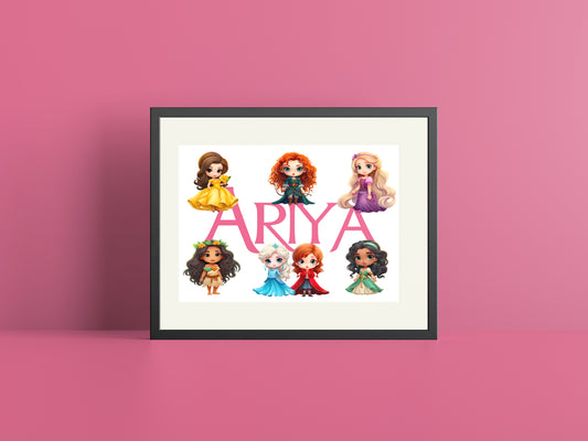 Personalised Princess Print