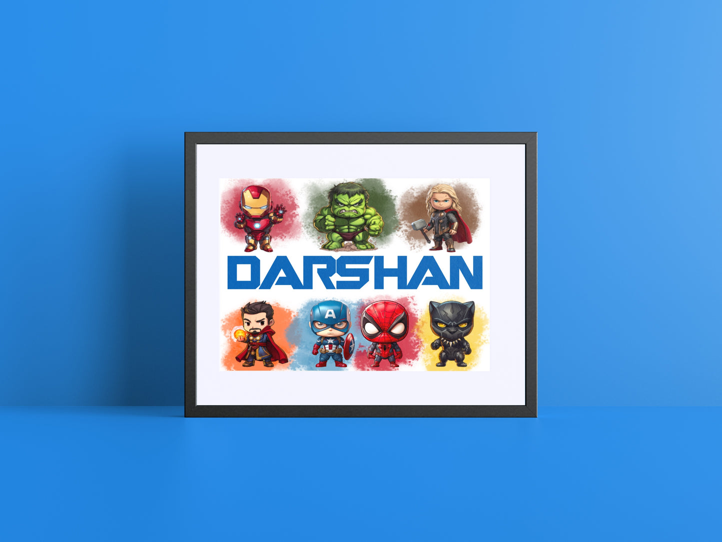 Personalised Superheroes Print