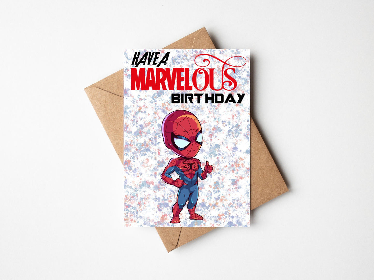 Personalised Spider-Verse ‘Spider-Man’ Inspired Birthday Card