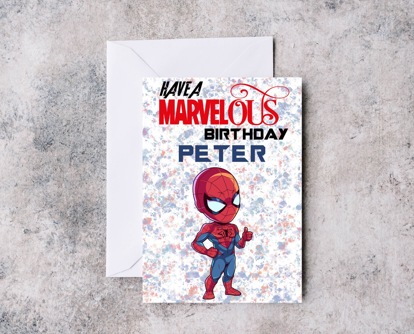 Personalised Spider-Verse ‘Spider-Man’ Inspired Birthday Card