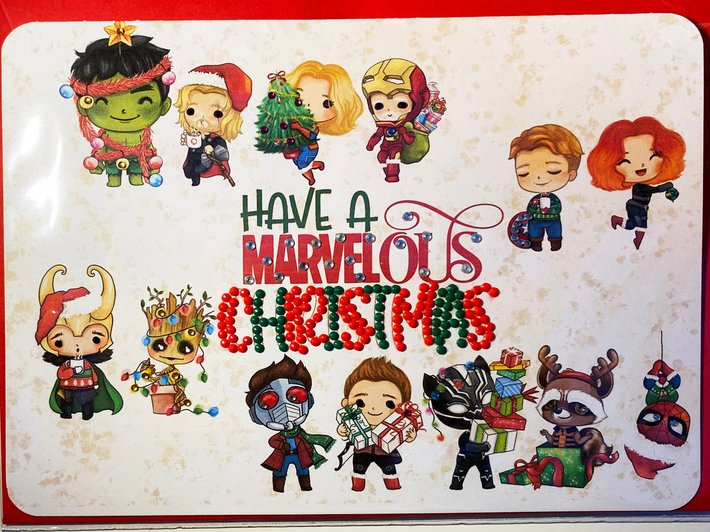 Personalised Superhero Christmas Card - Avengers Inspired