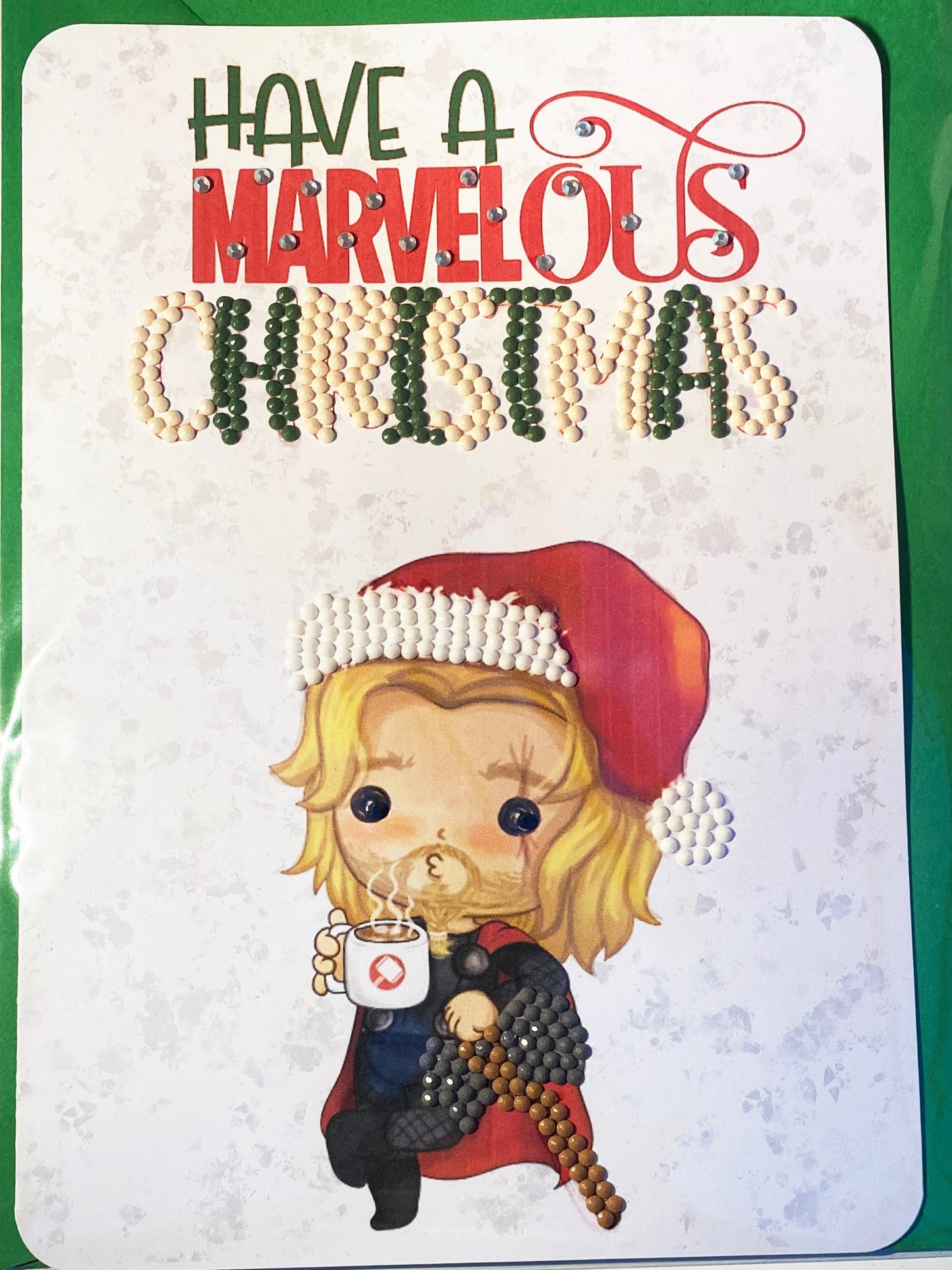 Personalised Superhero Christmas Card - Thor Inspired