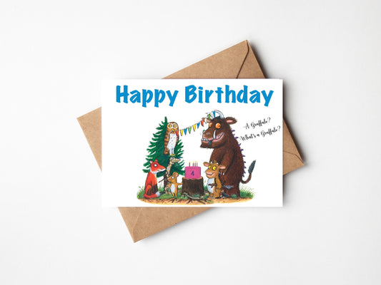 Personalised Gruffalo Inspired Birthday Card