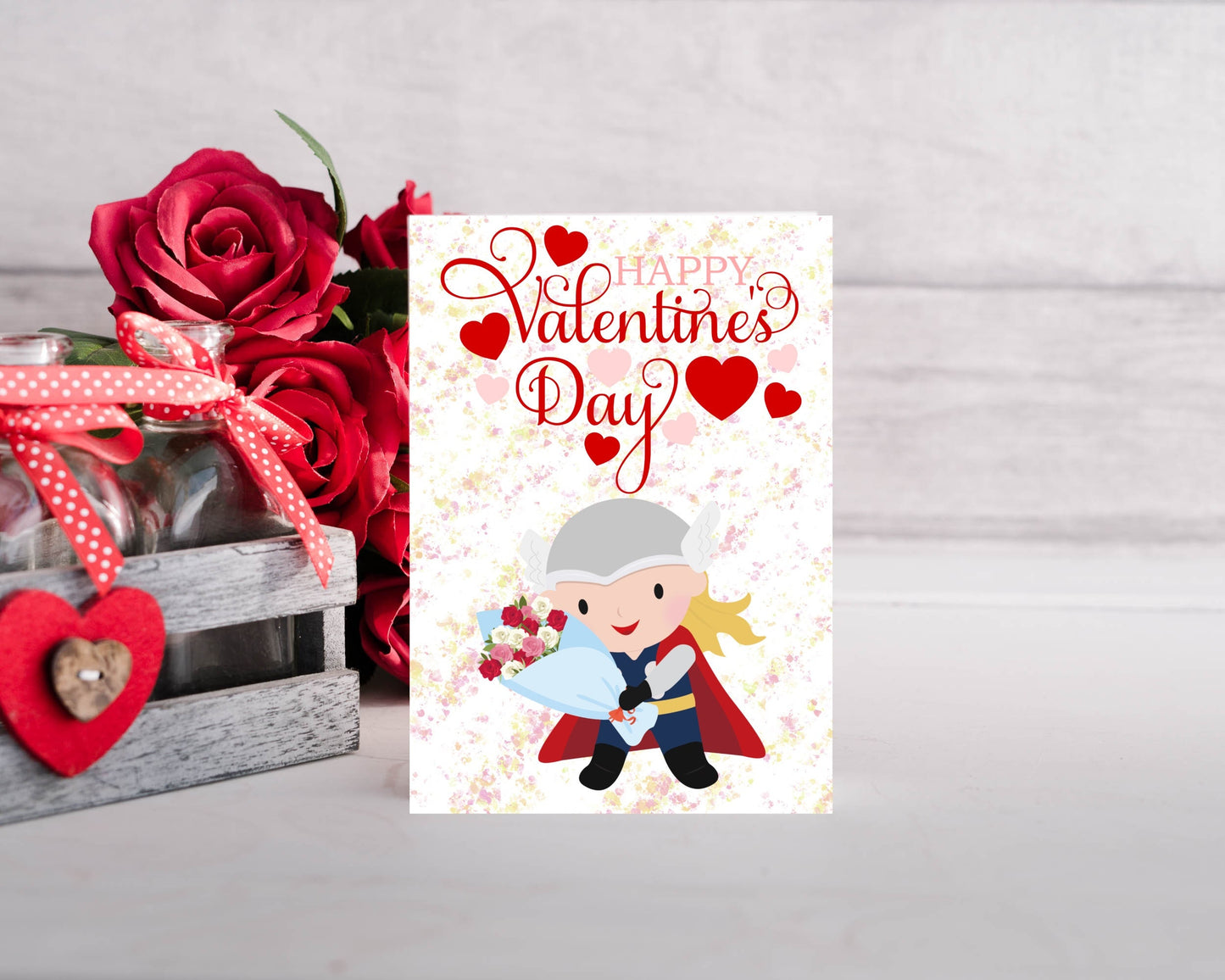 Personalised Thor Inspired Valentines Card