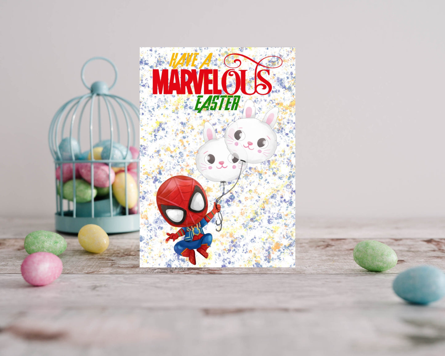 Personalised Easter Card - Spider-Man Inspired