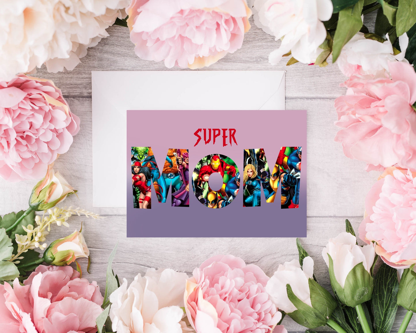 Super Mom/Mommy/Mum/Mummy Mother’s Day / Birthday Card