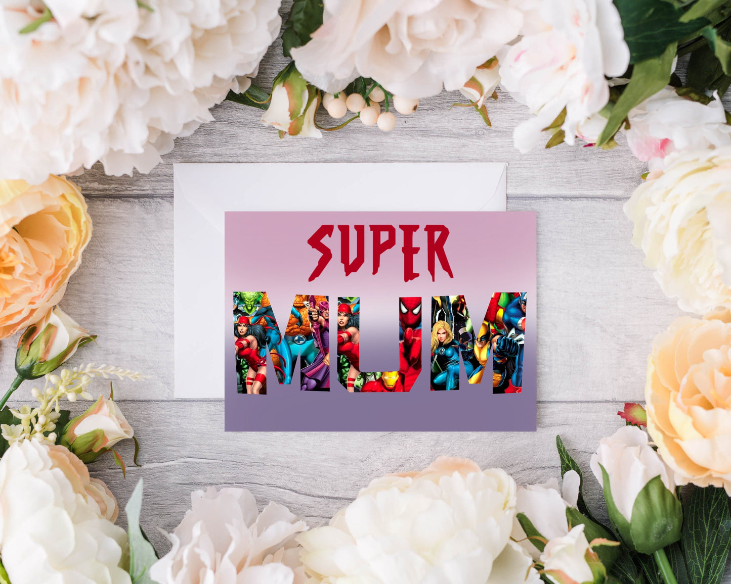 Super Mom/Mommy/Mum/Mummy Mother’s Day / Birthday Card