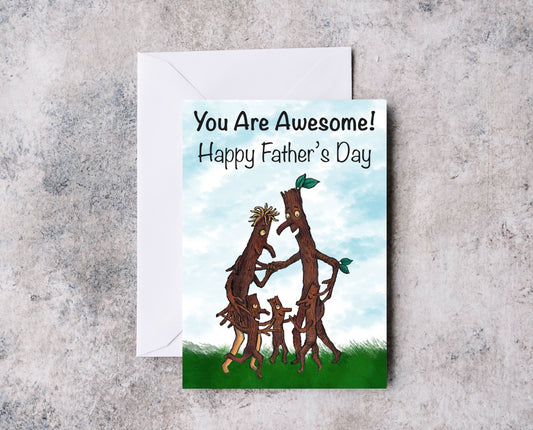 Stick Man Inspired Father’s Day Card