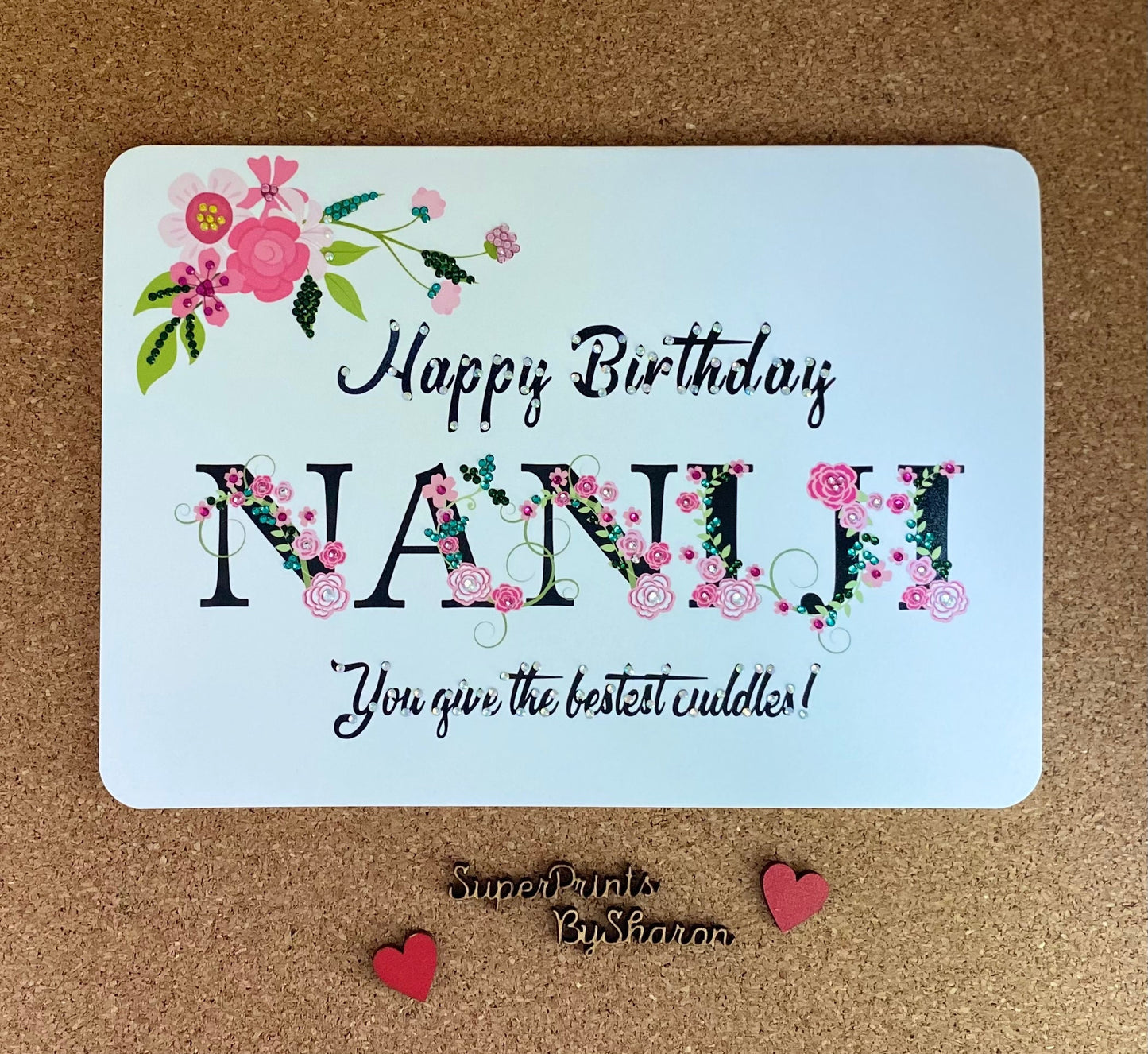 Personalised Floral Birthday Card - Nani Ji