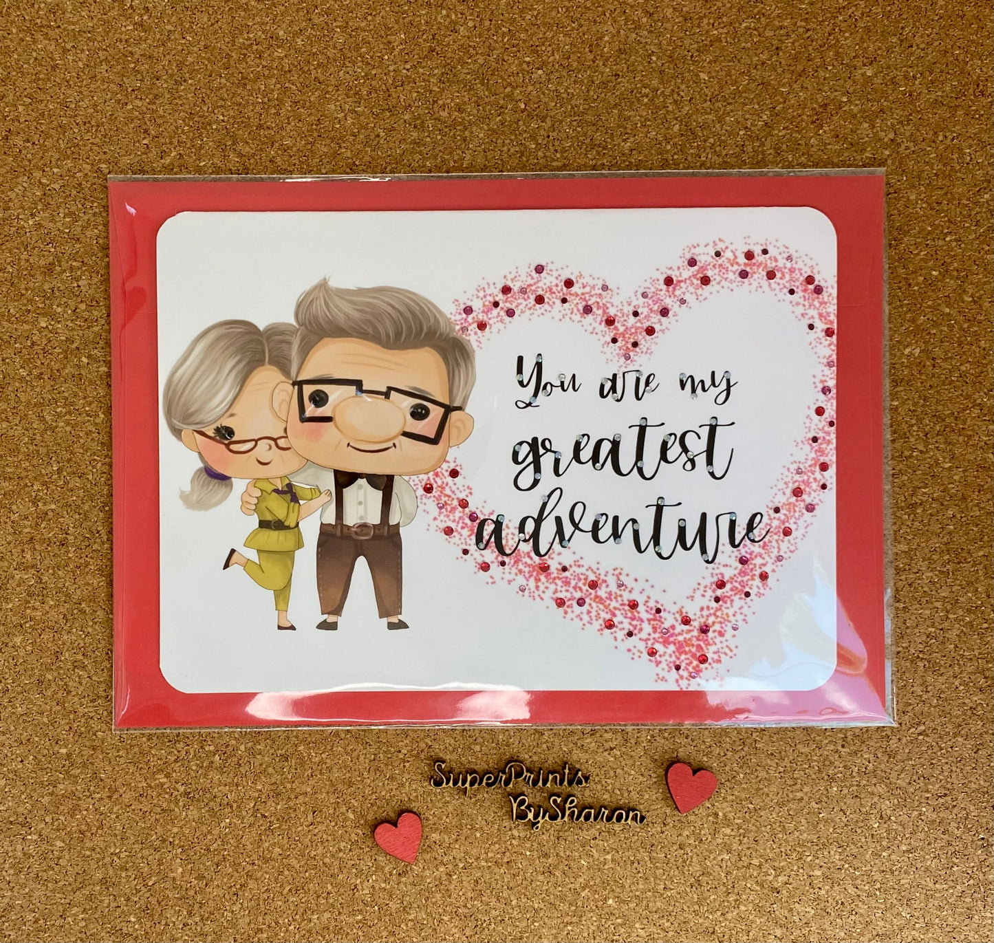 Cute & Romantic Valentines/Birthday/Anniversary Card - 'UP' Inspired