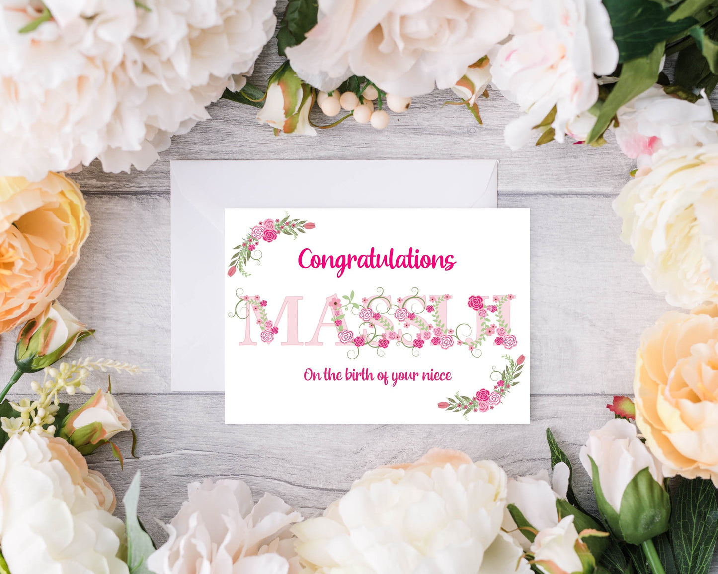 Personalised Congratulations Massi Ji Card