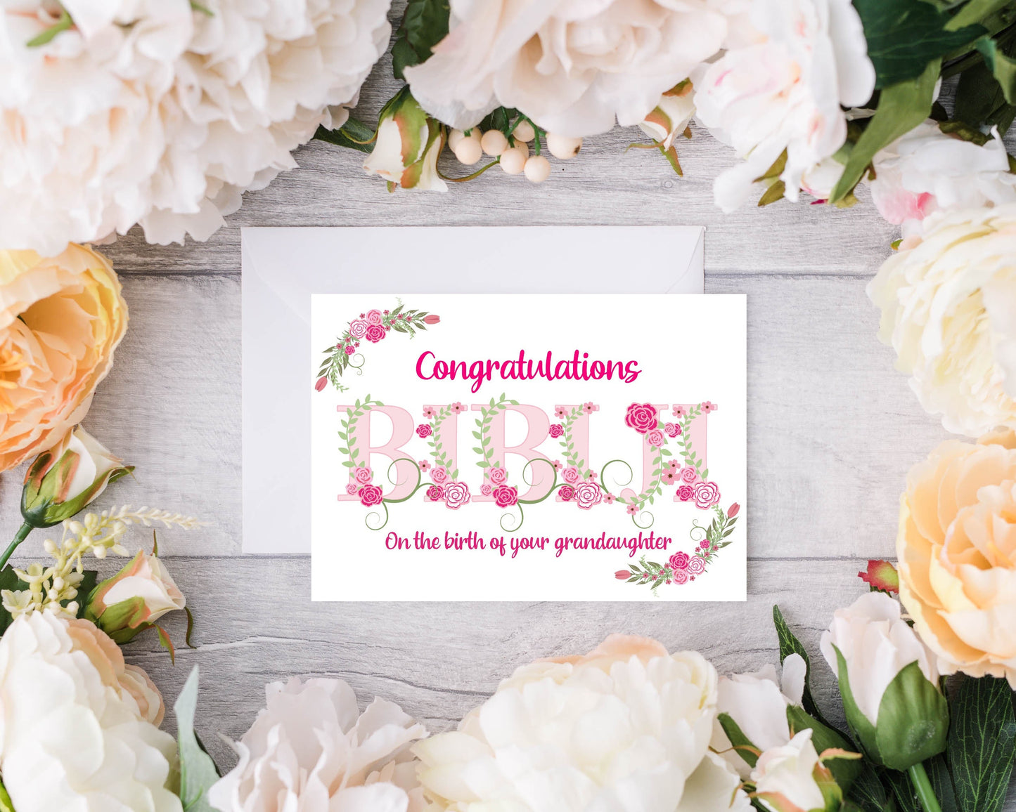 Personalised Congratulations Bibi Ji Card