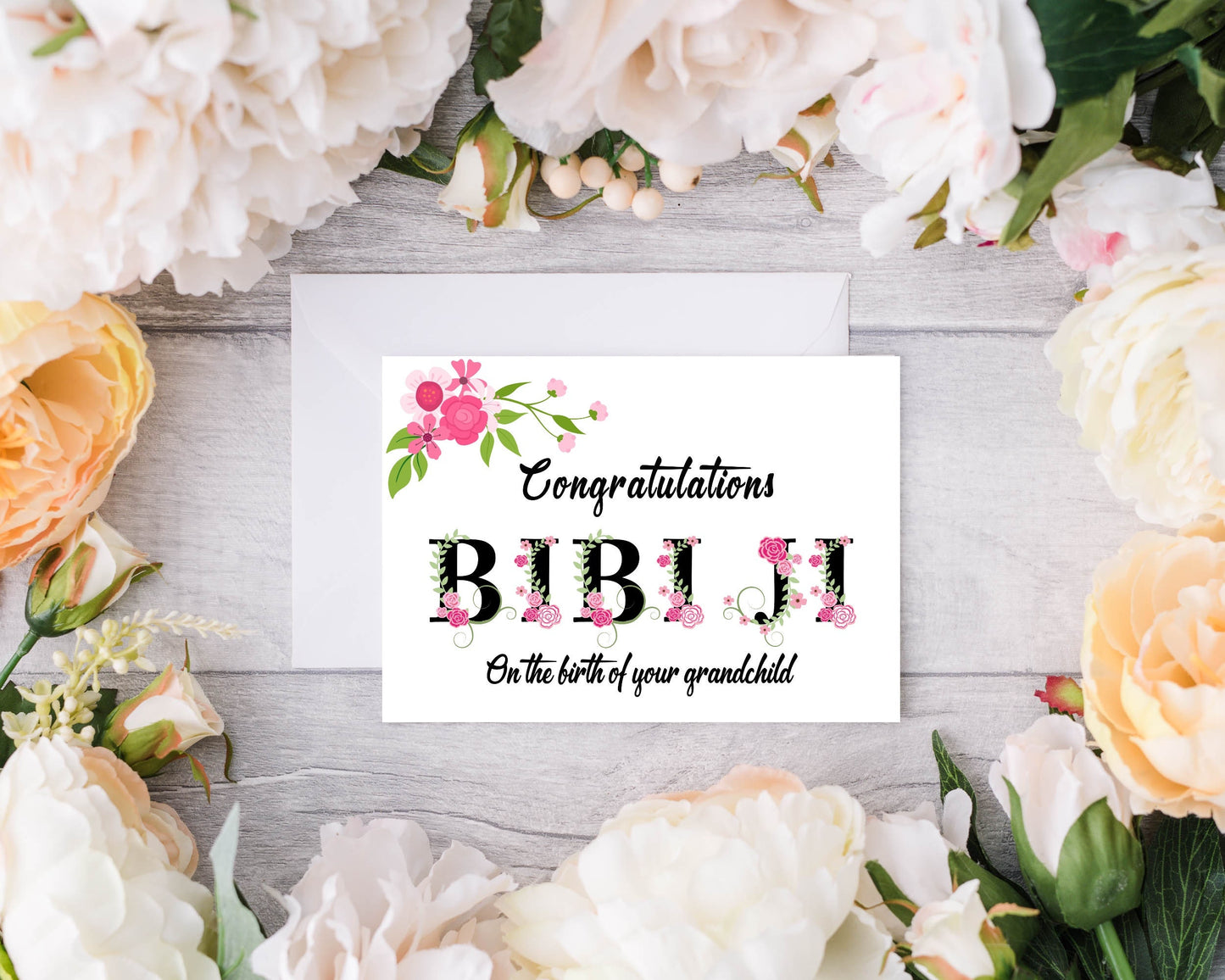 Personalised Congratulations Bibi Ji Card