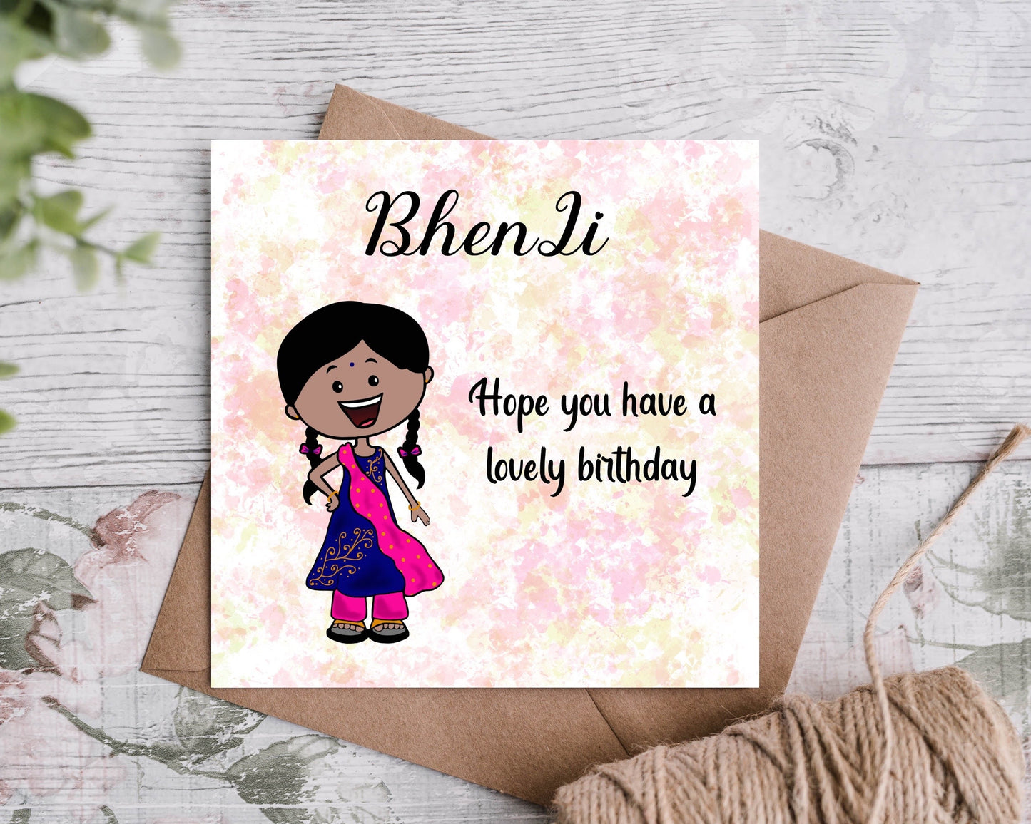 Birthday Card For Bhen Ji