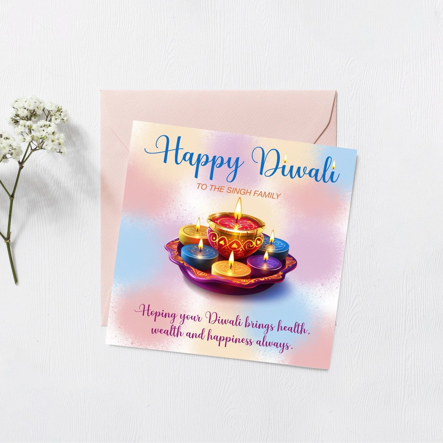 Personalised Diwali Card